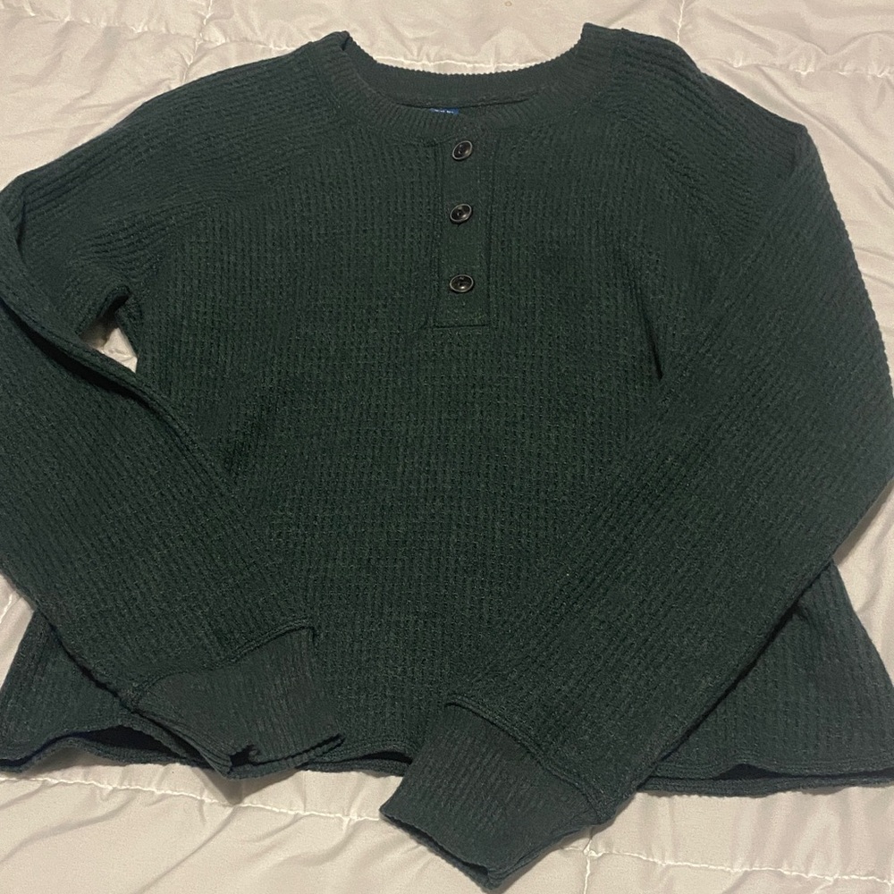 Old Navy Men's Dark Green Crewneck Sweater